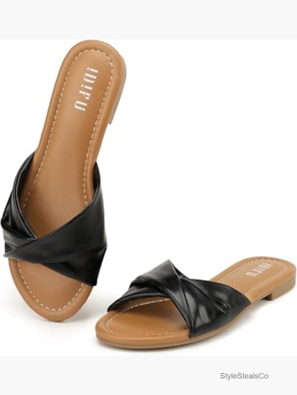Dressy Flat Sandals for Women - Comfortable Summer Beach Slide Sandals
